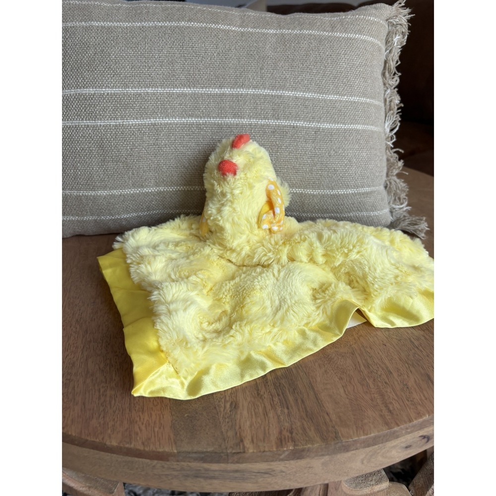Cloud Island Yellow Chick Baby Security Blanket Plush Lovey Satin Trim SWBP21014